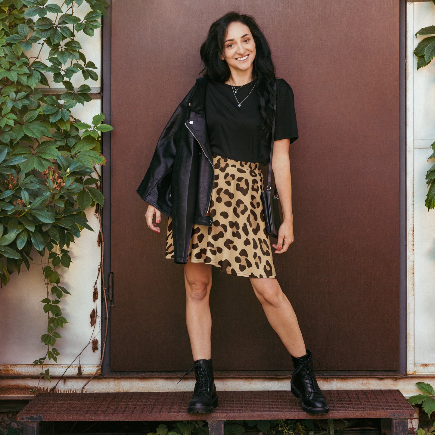 Leopard Mommy Skater Skirt