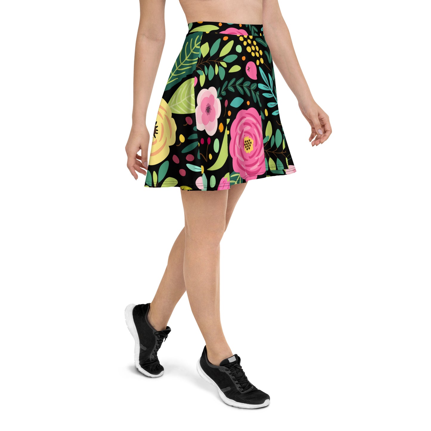 Floral MC Skater Skirt